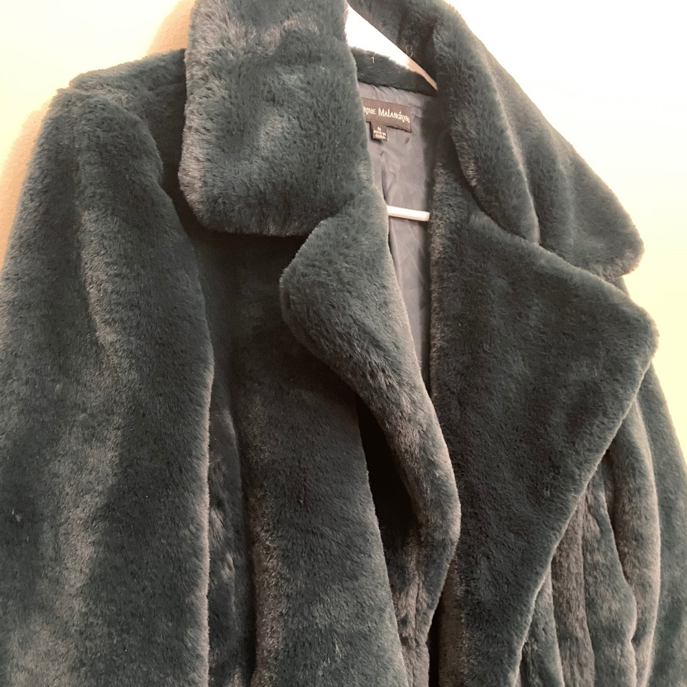 Catherine Malandrino Medium Faux Fur Coat